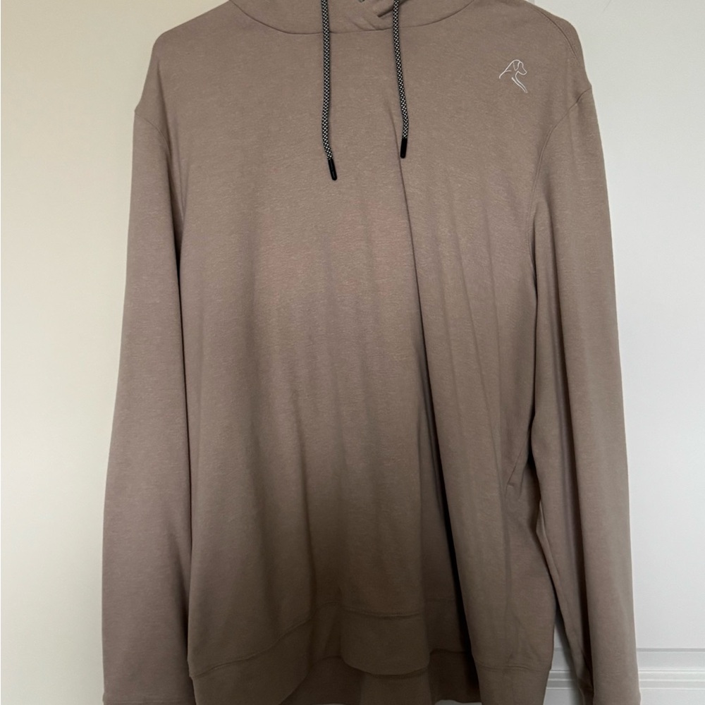 Rhoback Performance Hoodie - Taupe Sand - XL - Athleisure Men’s Hoodie